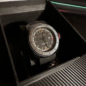 Black and Gray Wristwatch